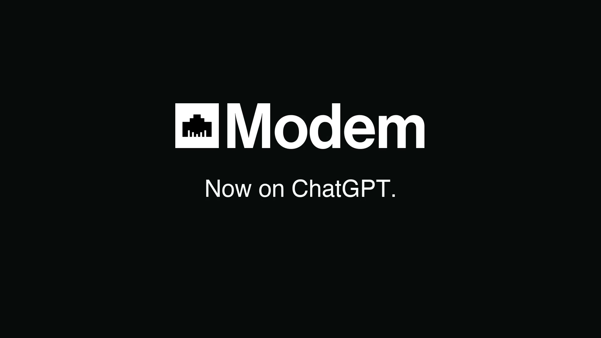 Add Modem to ChatGPT using our new official plugin